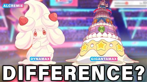 difference between dynamax and gigantamax.